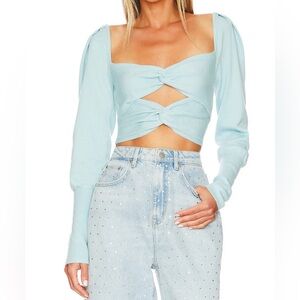 LPA Ayla Top XS in Dusty Blue